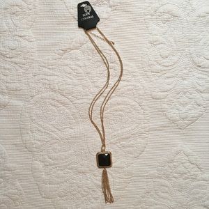 Gold and Black Necklace